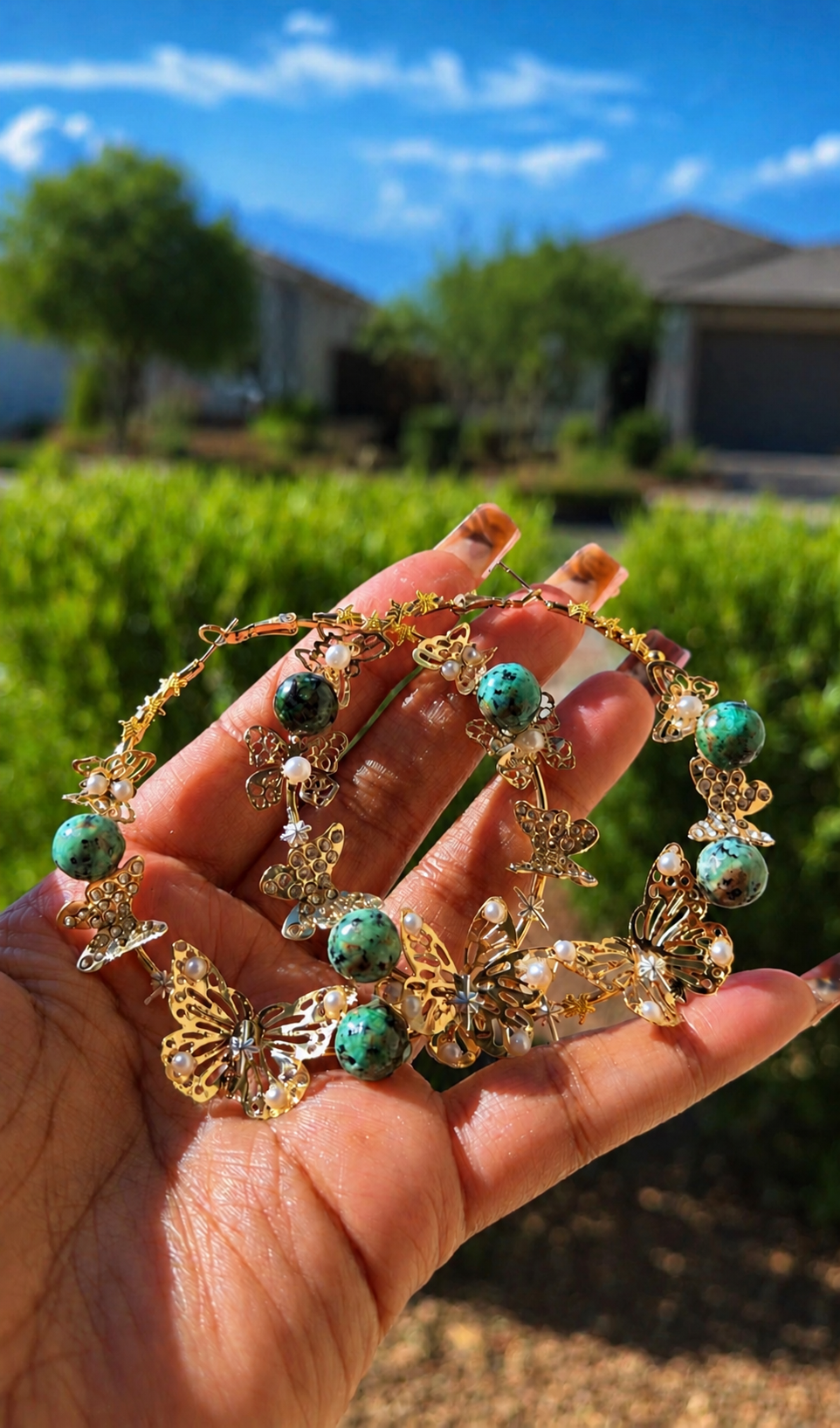 “Butterfly Dream” Hoops