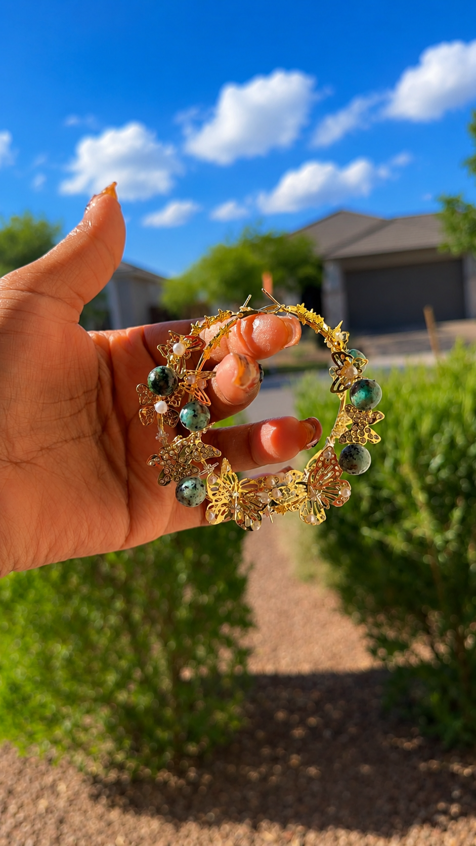 “Butterfly Dream” Hoops
