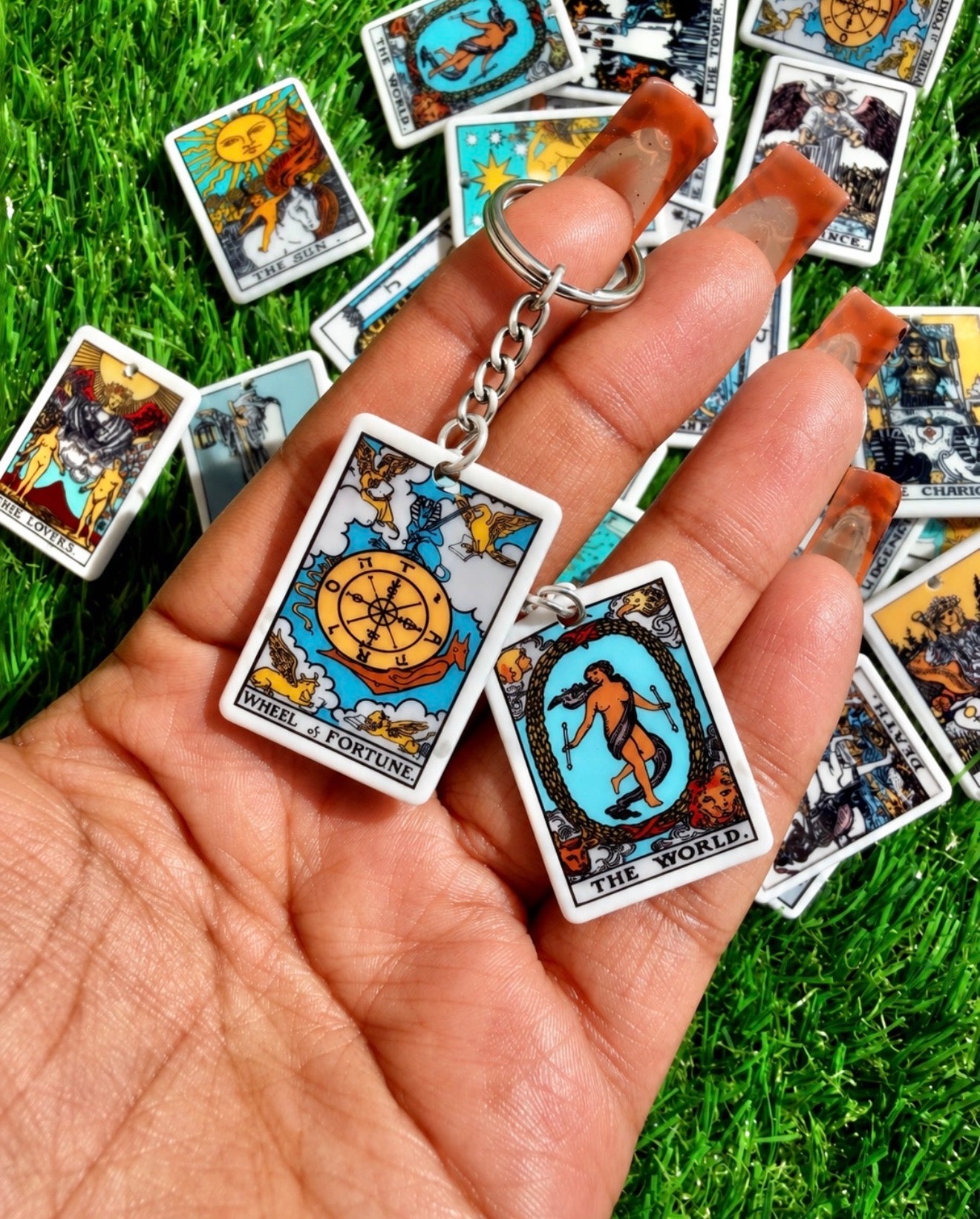 Tarot card keychains✨