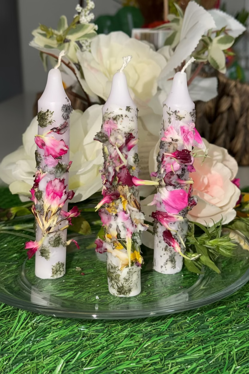 Opaline Floral Spirit Candles 3PK
